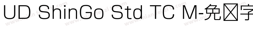 UD ShinGo Std TC M字体转换
